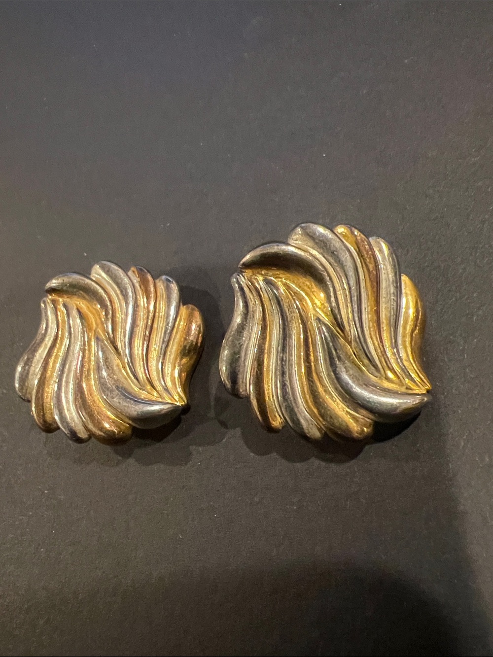 🐿️ any jewelry with squirrel 5 for $20.  Gold & Silver Swirl Clip-On Earrings